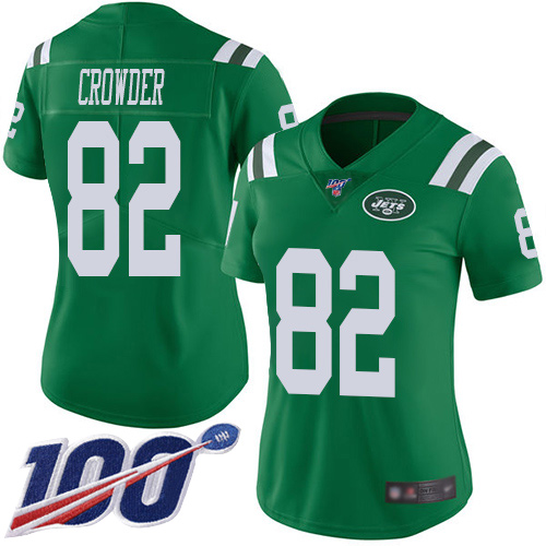 New York Jets Limited Green Women Jamison Crowder Jersey NFL Football 82 100th Season Rush Vapor Untouchable